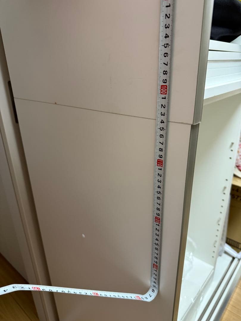 綾野製作所 食器棚レンジ台セット ホワイト スライドドア