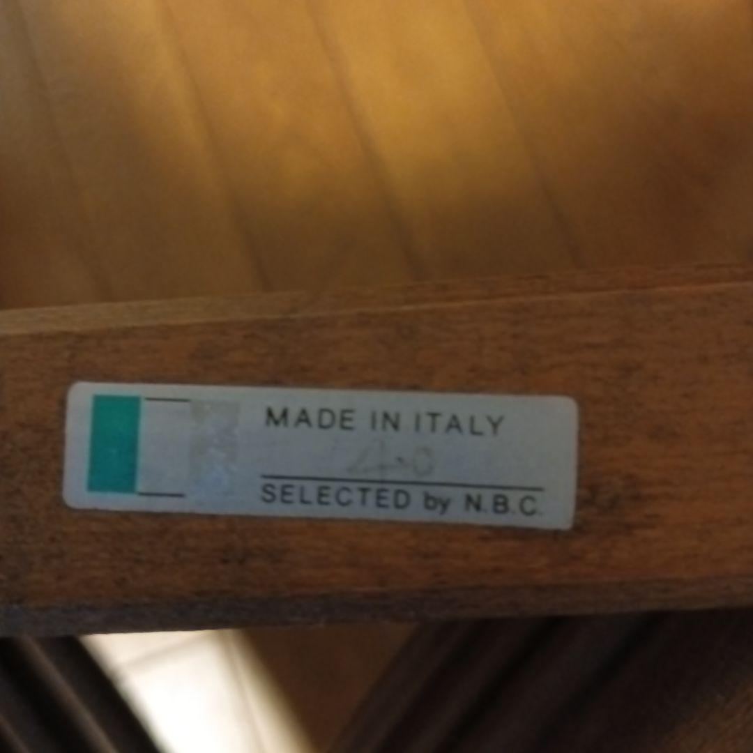 イタリア伝統家具アンティークサヴォナローラ折りたたみチェアブラウンリング装飾