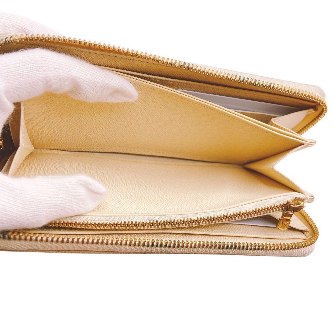 【美品】LOUIS VUITTON ダミエ・アズールジッピーウォレット☆箱付き♪