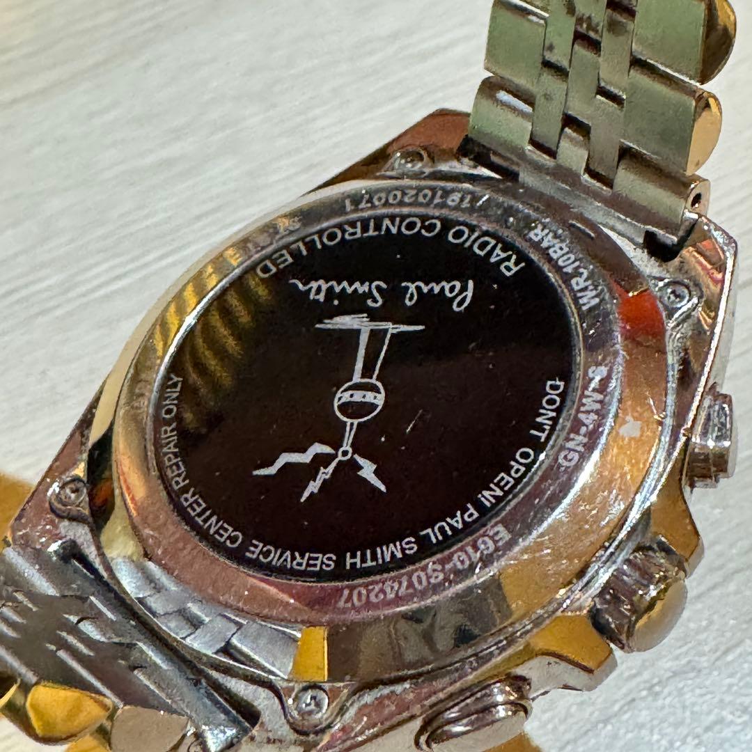 激レア✨ポールスミス PaulSmith 電波ソーラー メンズ腕時計 クロノ