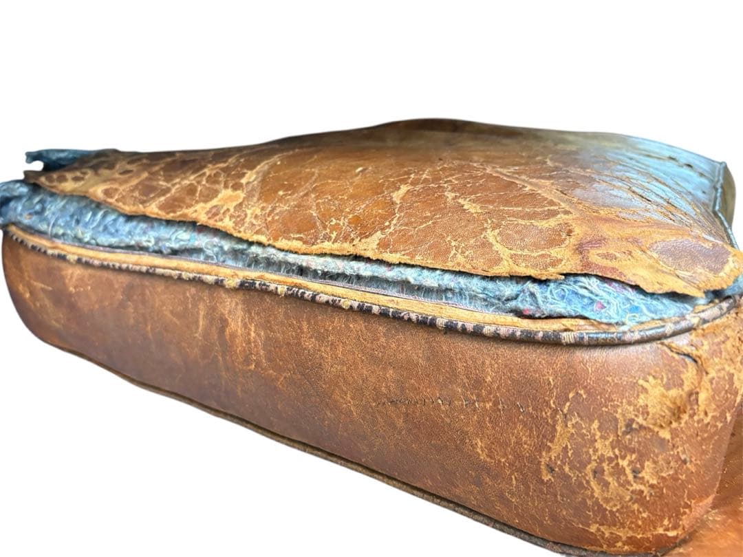 レザー クラブチェア フランス アンティーク 本革 1人掛け ソファ