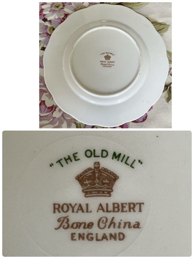 【英国ビンテージ】ロイヤルアルバート★The Old Mill★ケーキ皿