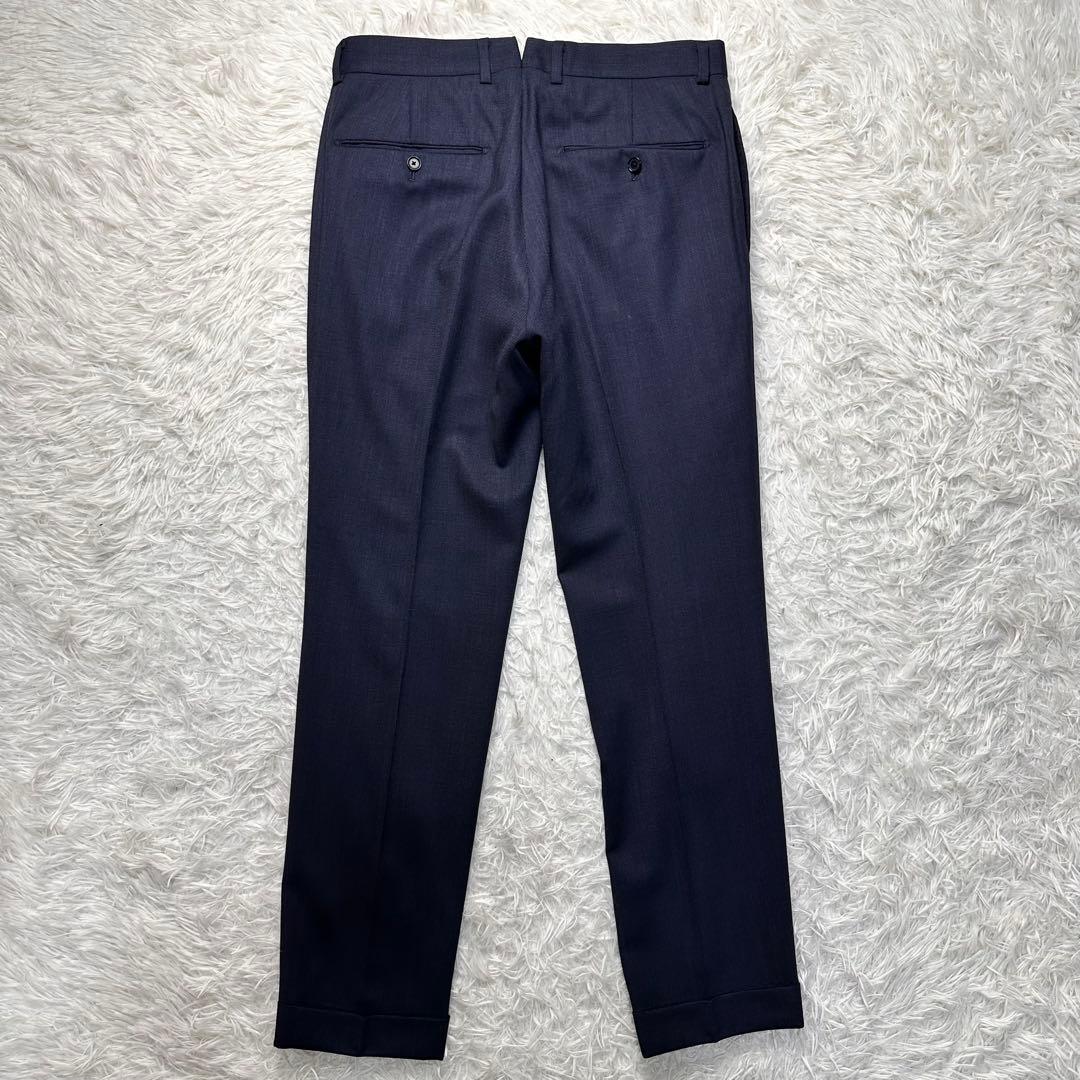 現行 極美品 トゥモローランド ドラゴ生地 セットアップ 総裏 ネイビー 44