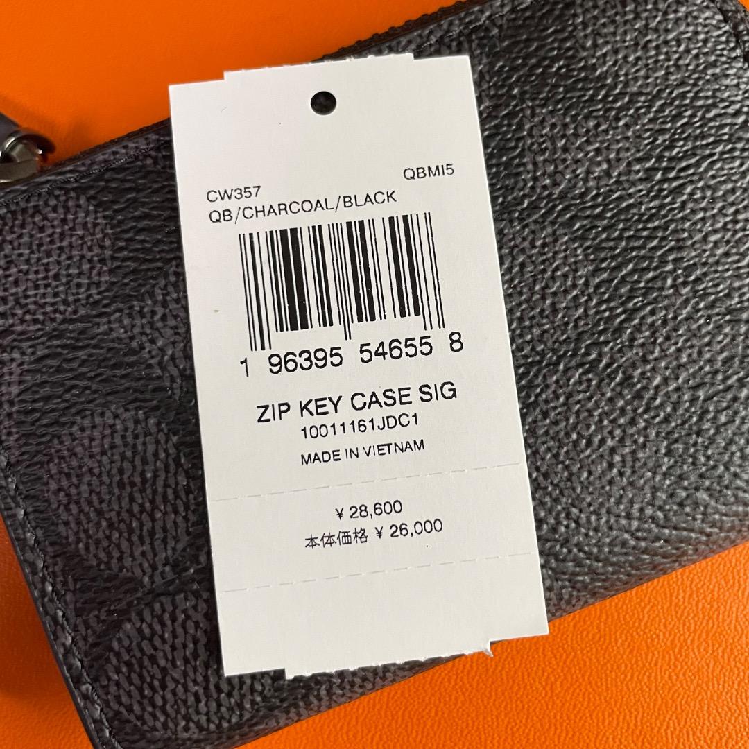 ✨未使用✨COACH キーケース シグネチャー レザー CW357 ユニセックス