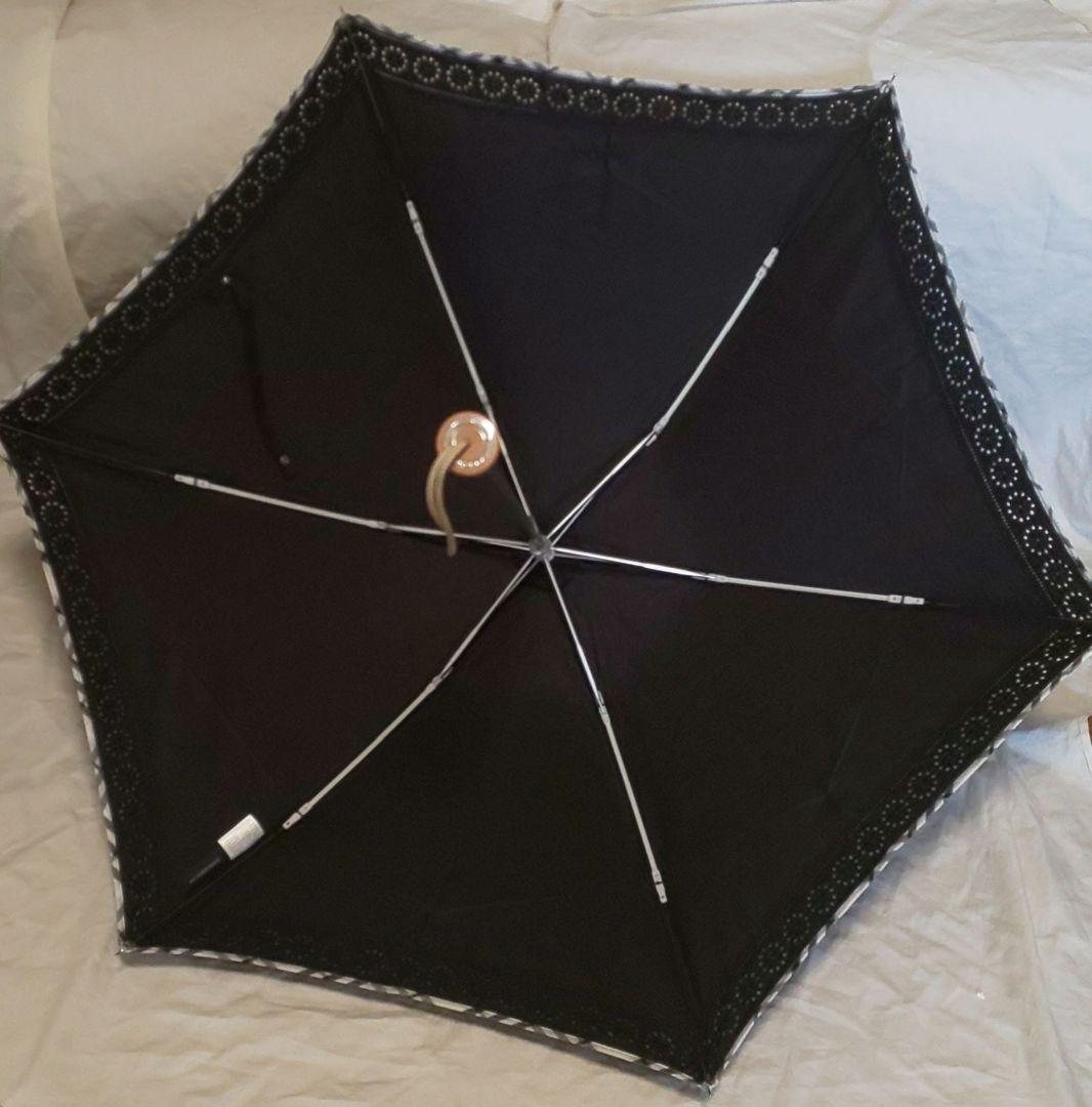 バーバリー 日傘 晴雨兼用 折りたたみ 傘 黒 ブラック UV