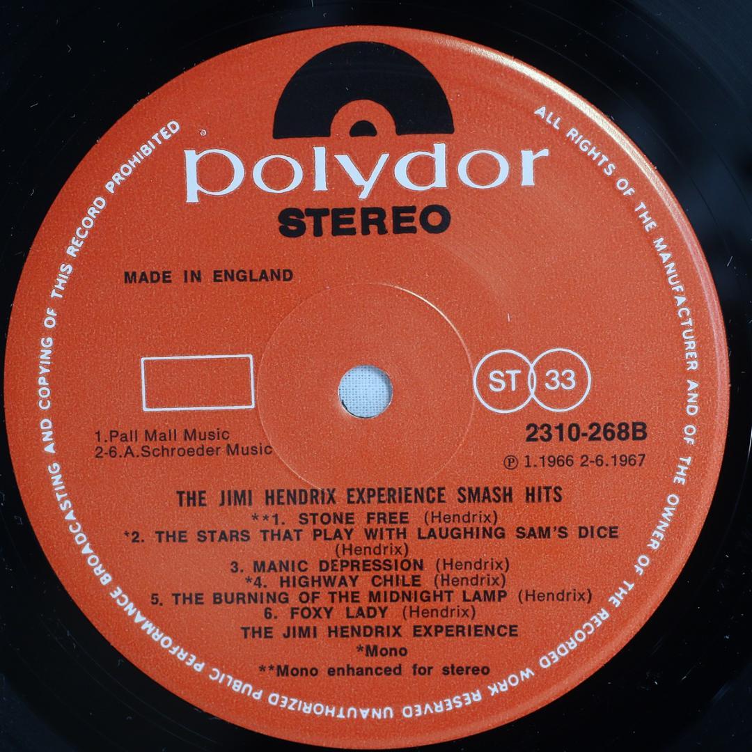 英LP Jimi Hendrix Experience Smash Hits