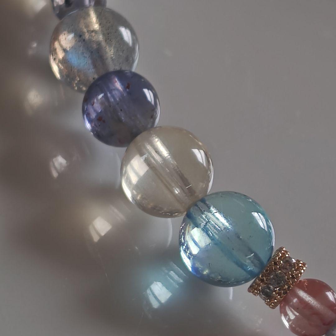 専用です♡ルベライト✡トルマリンちび貔貅のクリア華奢ブレス