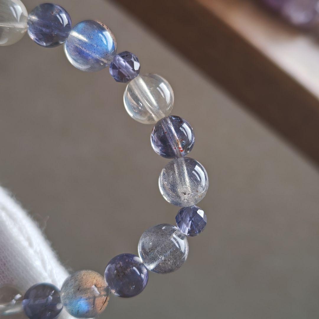 専用です♡ルベライト✡トルマリンちび貔貅のクリア華奢ブレス