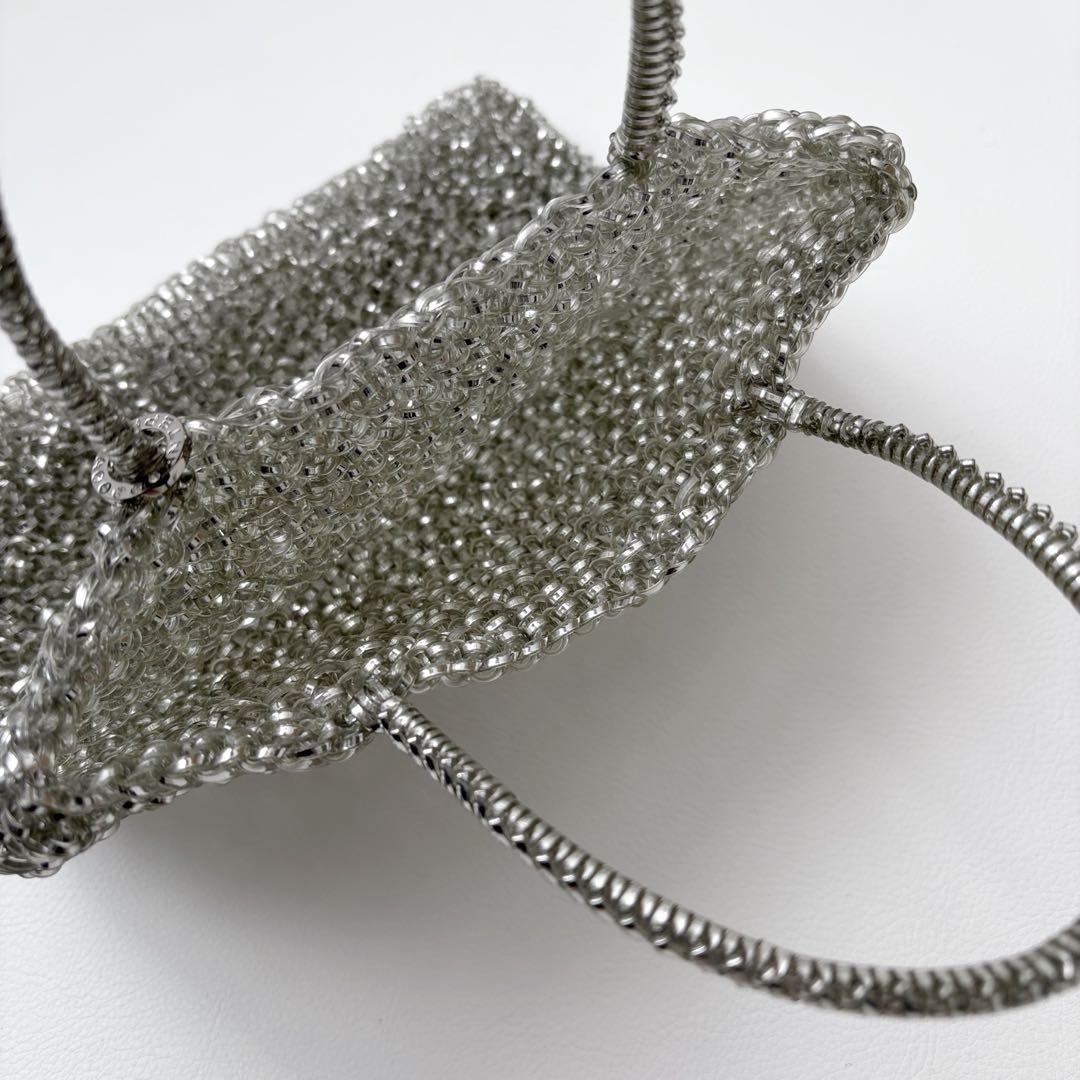 美品　アンテプリマ　スタンダード　スクエア　ミディアム　シルバー　チェーン付き