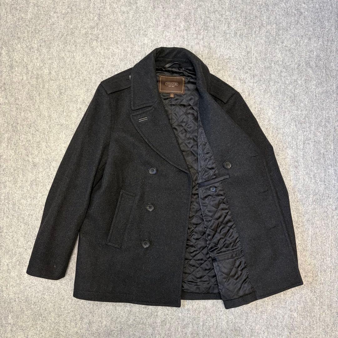 【美品】COACH ピーコート ナポレオン　ウール　お兄系　フォーマル　ギミック