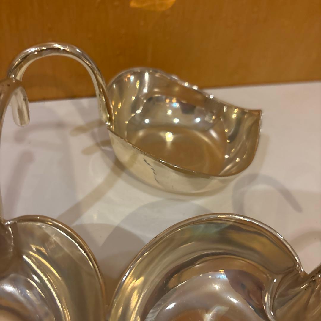 真鍮製 リーフ型 器　小物入れ　ヴィンテージ　フランス　1970年代