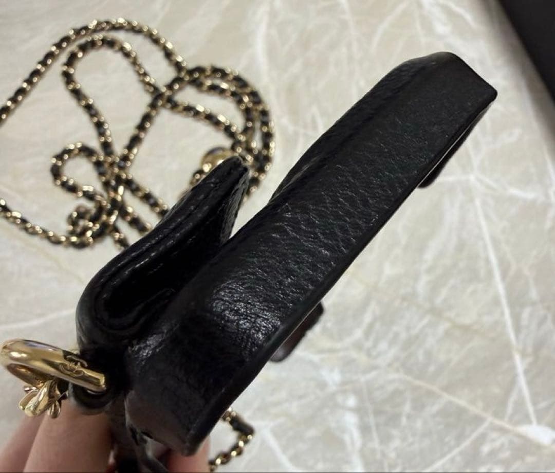 CHANEL チェーン ショルダー付 キャビアスキン マトラッセ 16 PRO