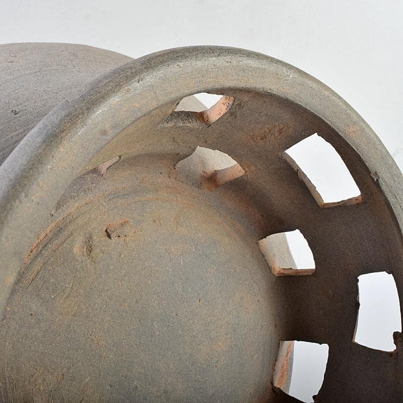 朝鮮美術　須恵器　新羅土器　新羅無細土　壷　時代箱付　M　R9488B