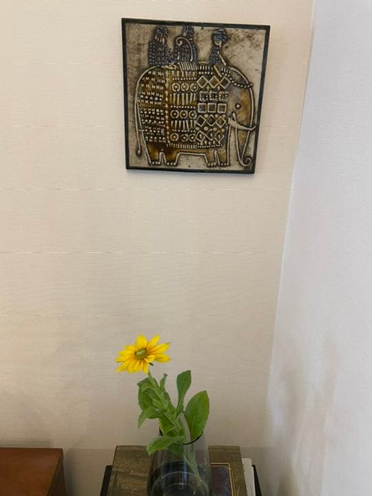 ⭐︎リサラーソン　ウニーク　象の陶版　壁掛け
