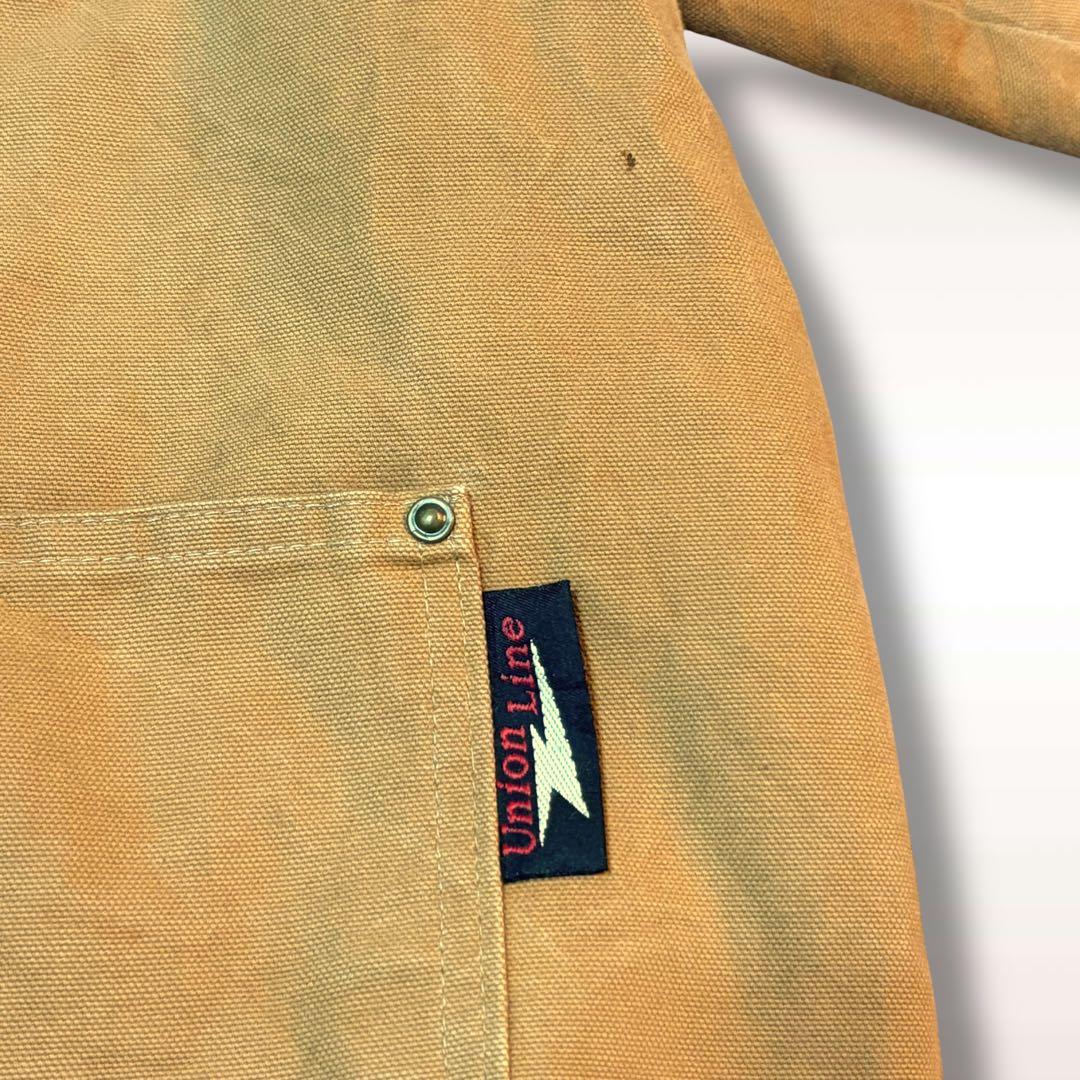 【US古着】アメリカ製　ダックジャケット　カバーオール　ブラウン　オーバーサイズ