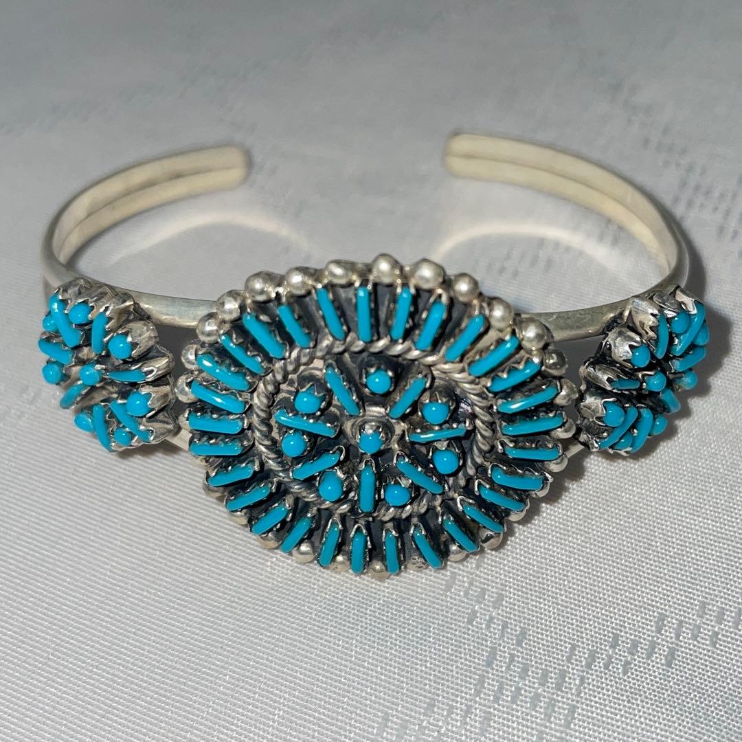 ズニ族スタイル ターコイズ バングル