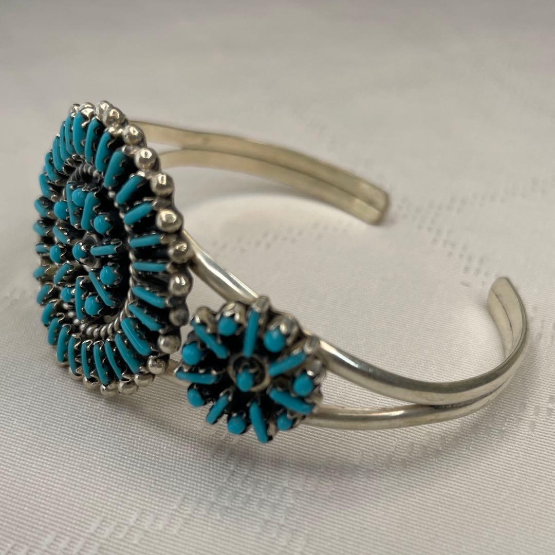 ズニ族スタイル ターコイズ バングル