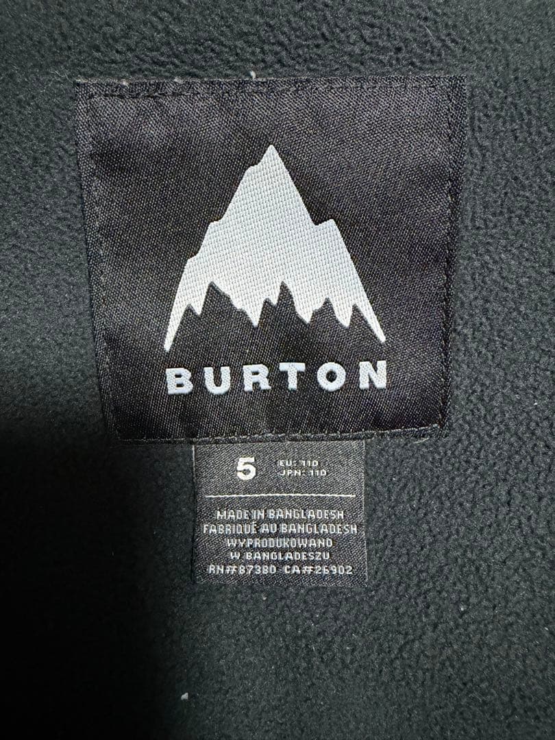 BURTON 子供用スノーボードウェアセット 110cm