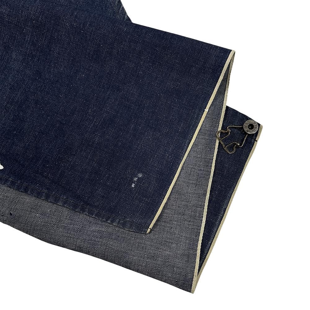 40s BILT WELL 濃紺 デニム エプロン 針刺し バックルバック 大戦