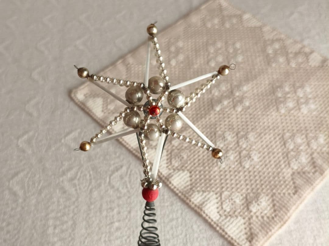 * vintage tree top ❀ アンティークビーズ 星の ツリートップ