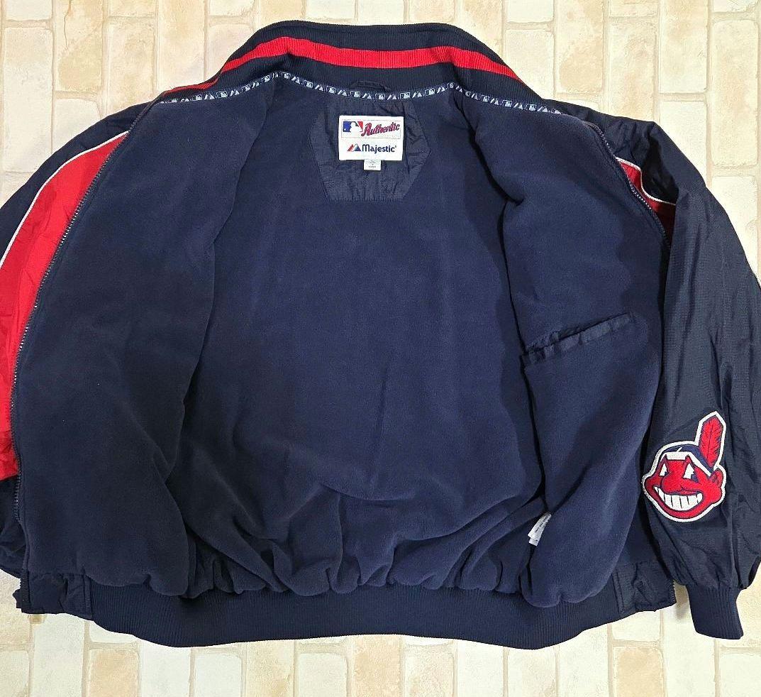 MLB クリーブランド インディアンス 旧ロゴ Majestic スタジャン