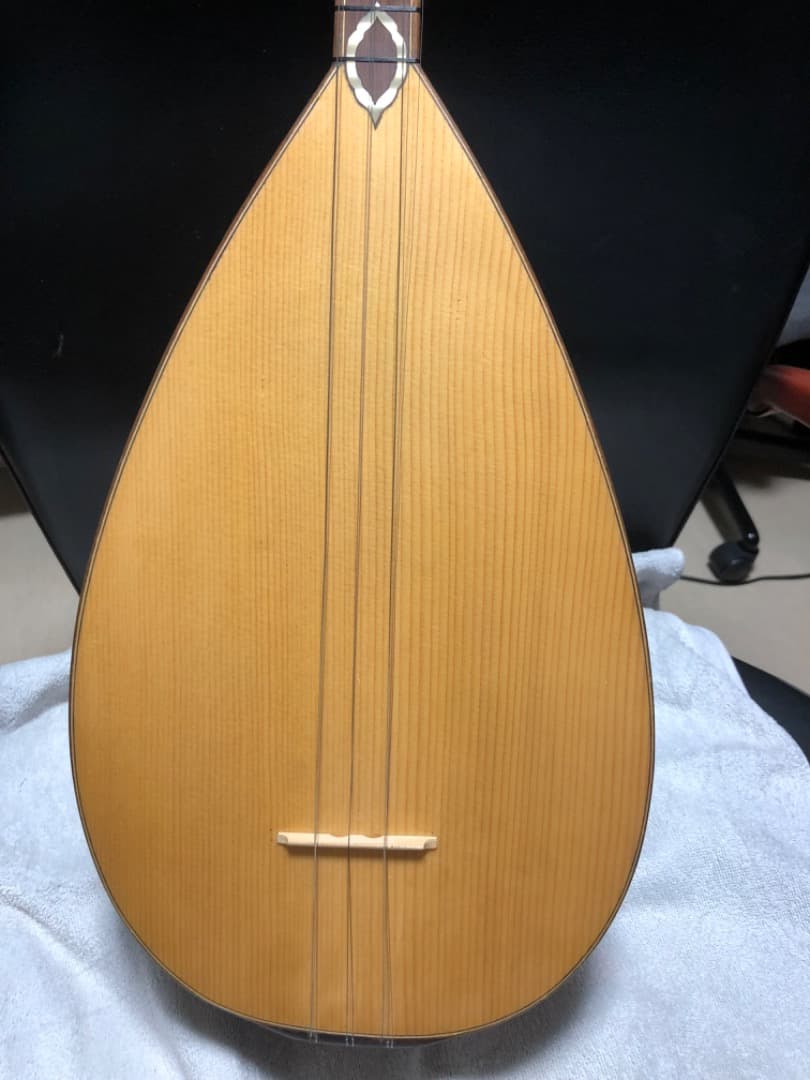 ト*ク様 トルコ製ショートスケール・バグラマ（サズ）＋ハードケース＆弦付き