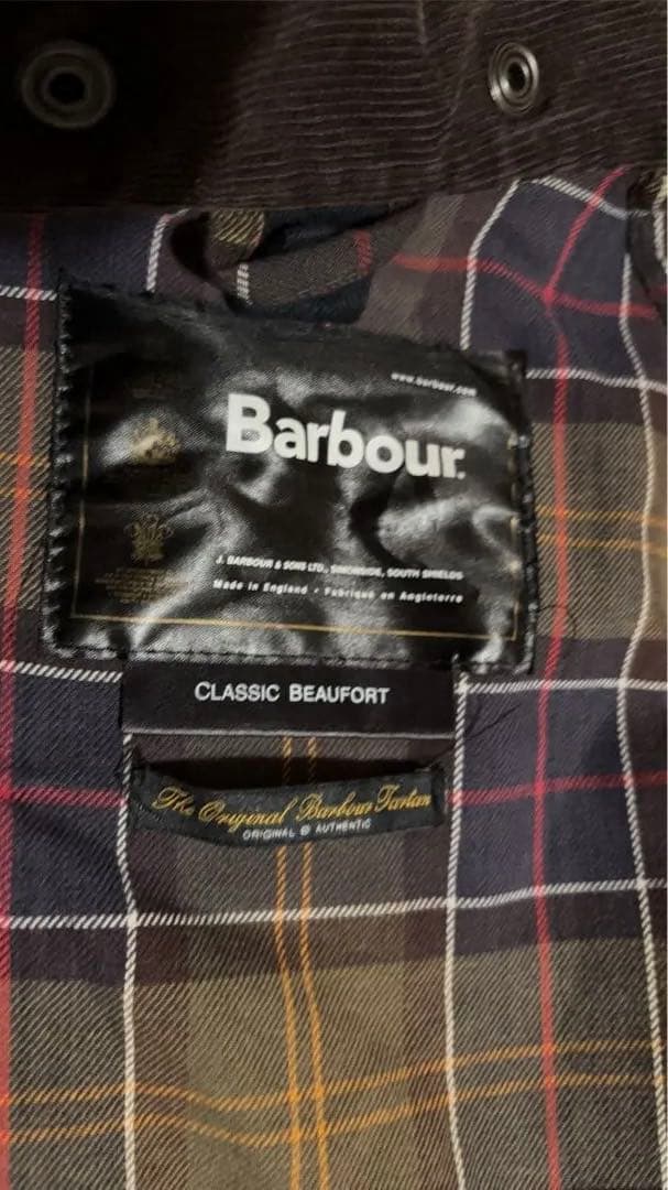Barbour kids フードライナー付オイルドジャケット
