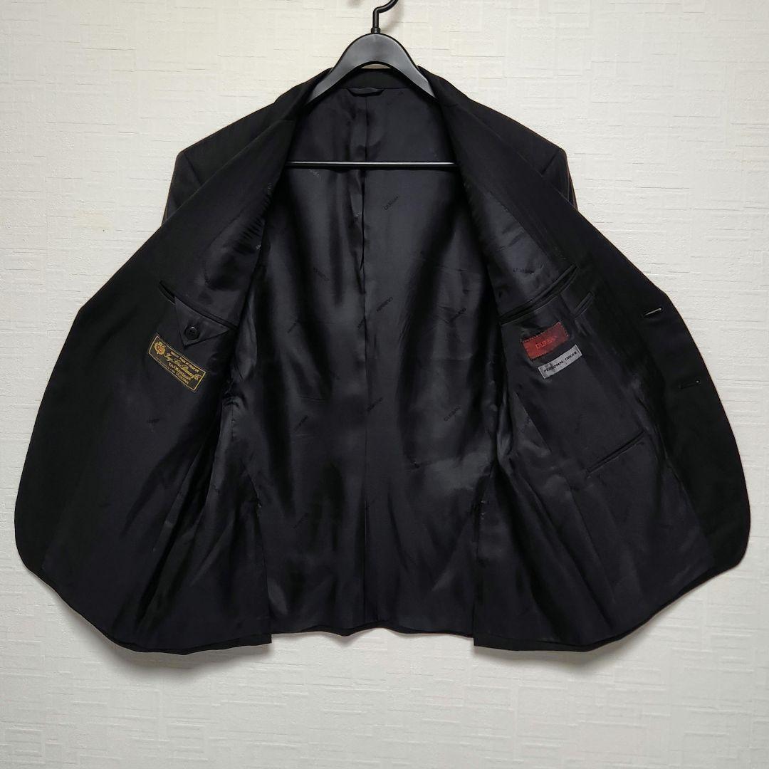 ダーバン　ロロピアーナ　パーソナルオーダー　メンズ　スーツ　ブラック　ストライプ