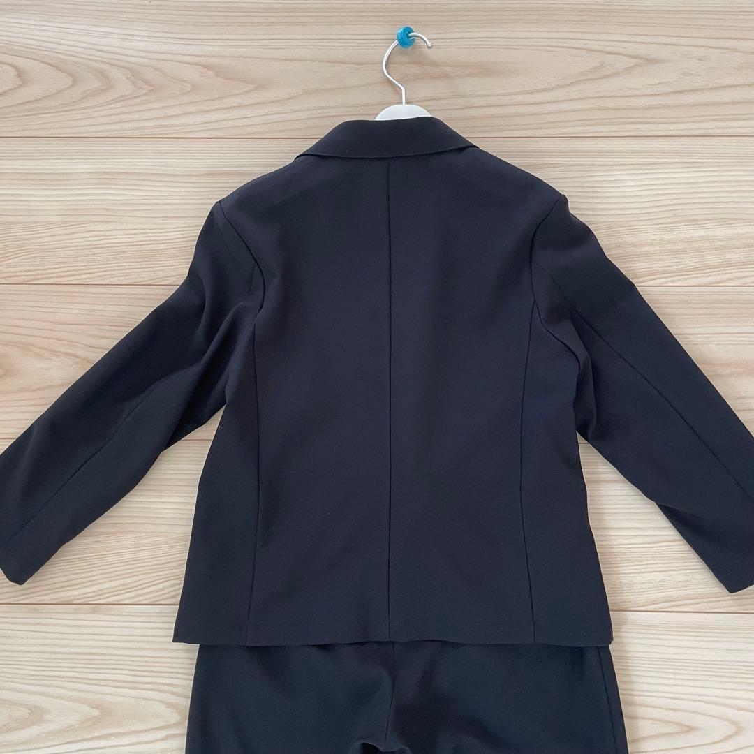 ショパン　入学式　男の子 120 ストレッチスーツ　ネイビー　シャツセット