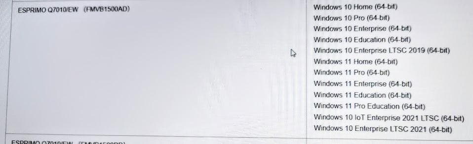 358： モニター付ESPRIMO Q7010/EW デスクトップPC USED