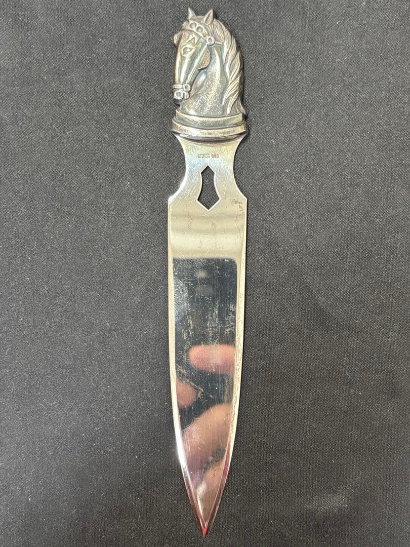 【Sv900】31.5g！銀製ペーパーナイフ。silver900刻印有り！箱付き