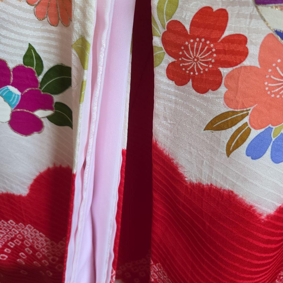 No96　正絹　女の子お祝い着物　産着　長襦袢付き　七五三