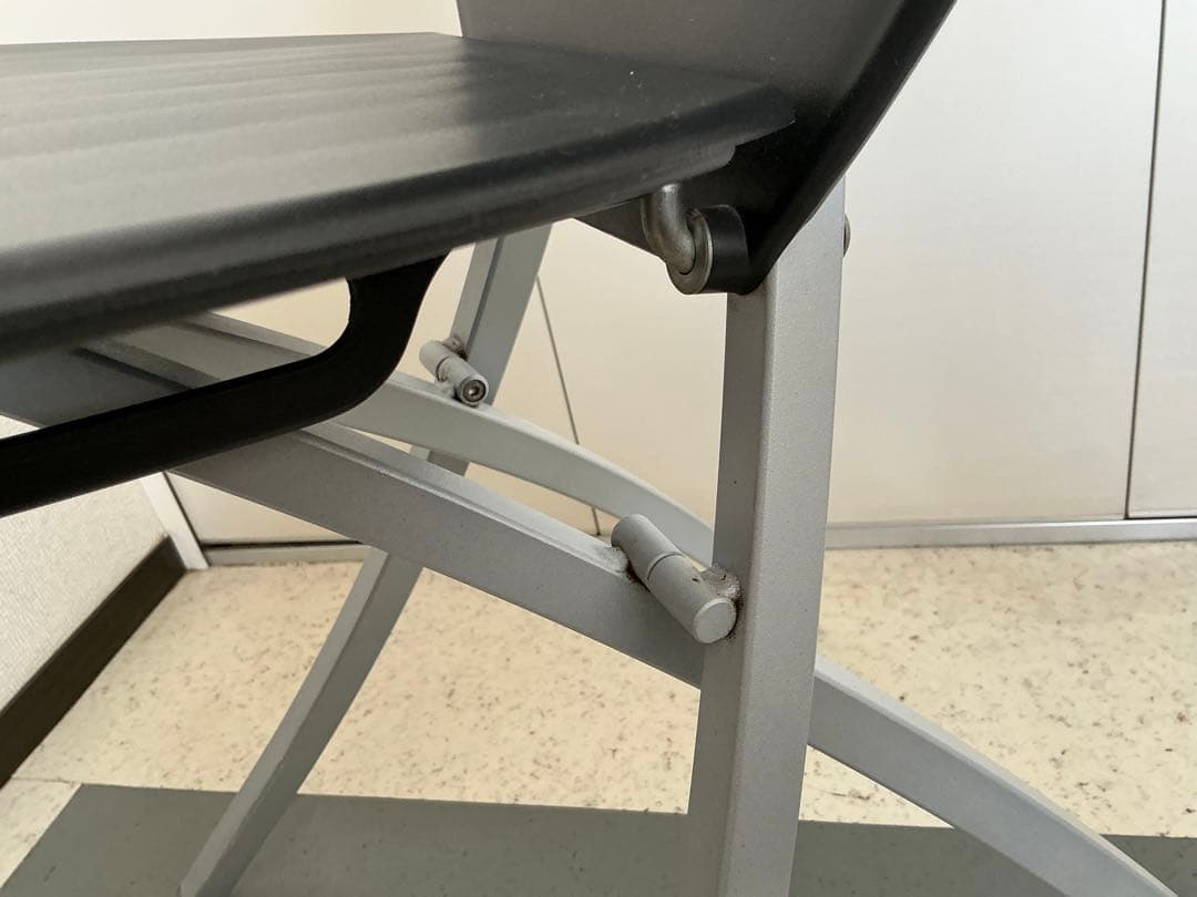 Calligaris Viva 折り畳みチェア　2脚ペア　黒・黄色