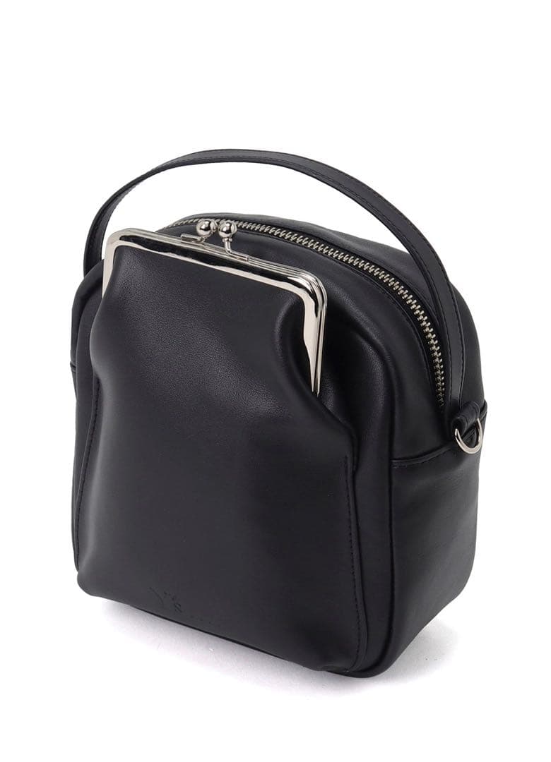 ヨウジヤマモト COW LEATHER L CLASP BOX BAG