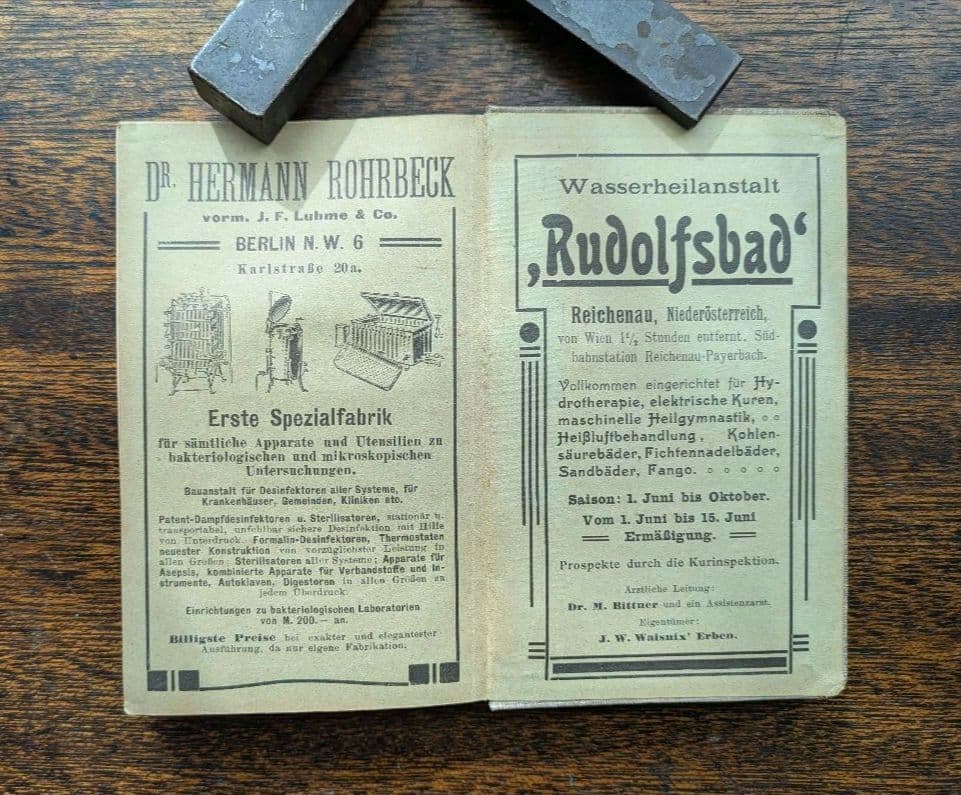 激レア！ドイツ 19世紀 アンティーク 洋書 医学 薬学 医療 古書 広告