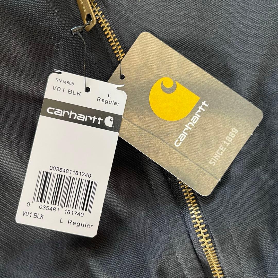 ★CARHATT ダックベスト V01 BLK Lサイズ★黒★デッドストック★