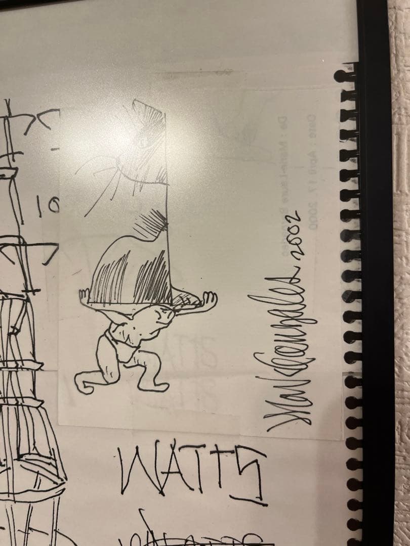 Mark Gonzales マークゴンザレス GONZ 原画 2002年製作