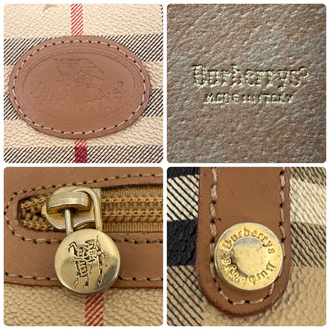 BURBERRY バーバリー ノバチェック セカンドバッグ クラッチバッグ 茶色