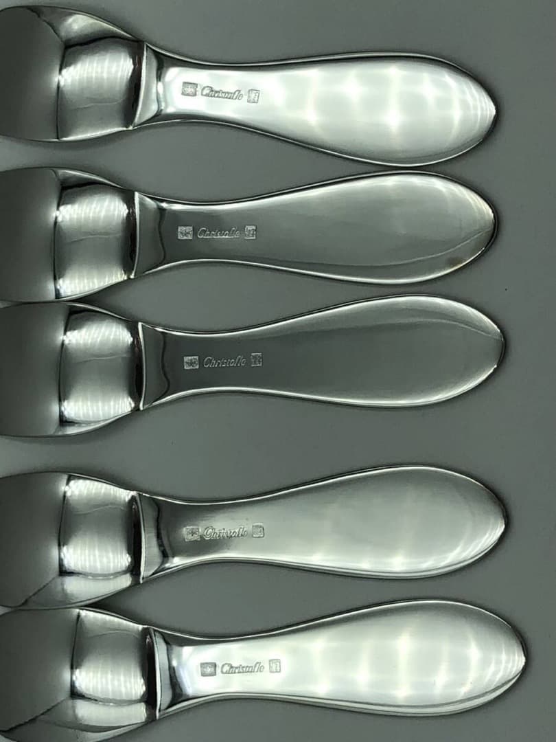 クリストフル Christofle スイーツスプーン シルバー　5本セット