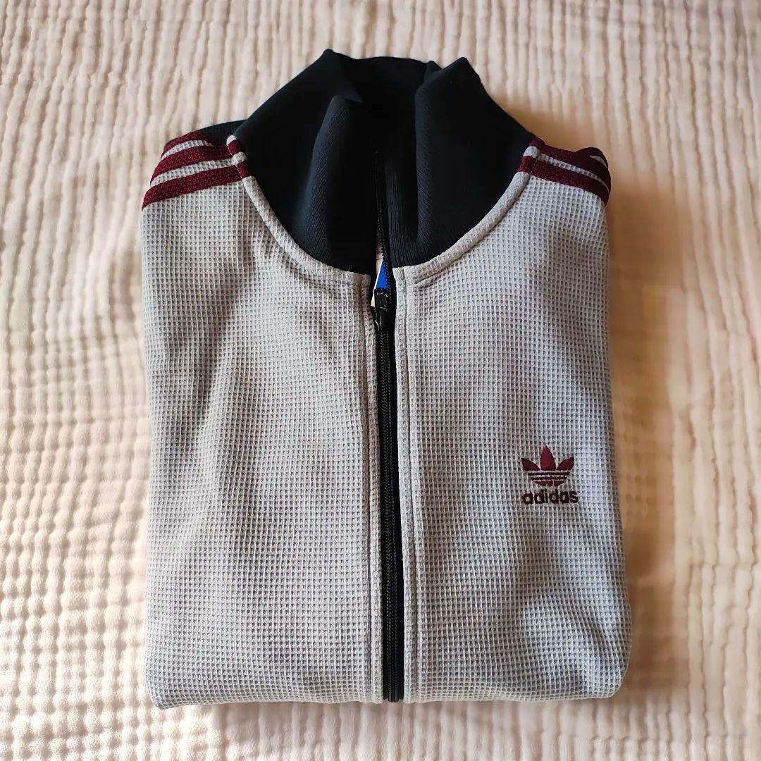 SALE✨ 2XL adidas トラックトップ ワッフル アディカラー グレー