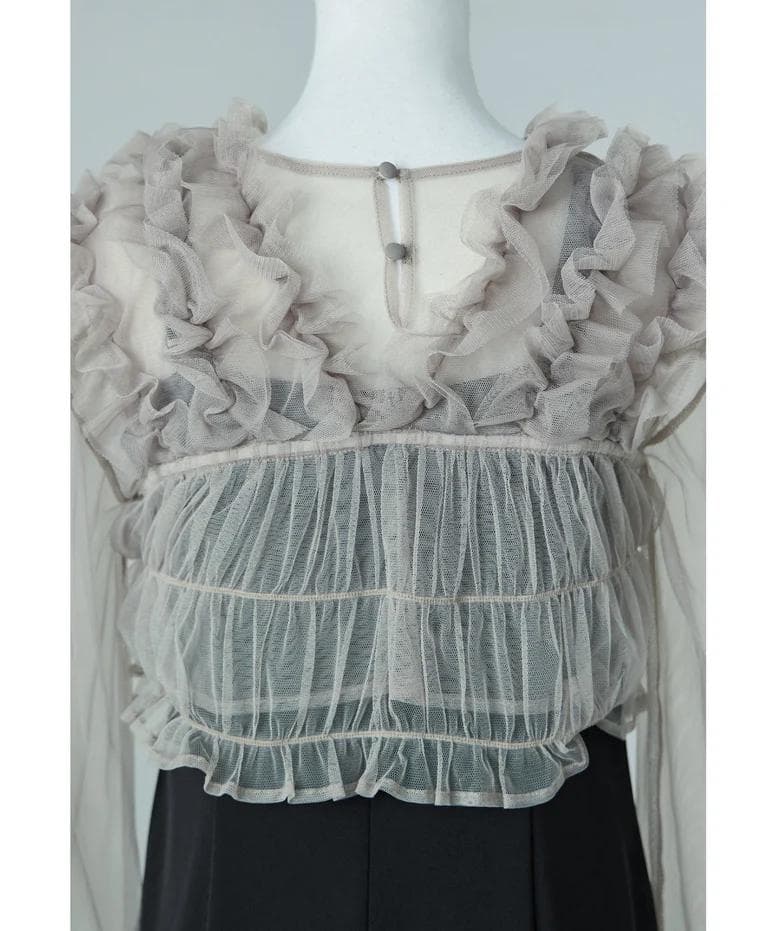 美品 niana ニアナ Many wayフリルドレス S 結婚式 オケージョン