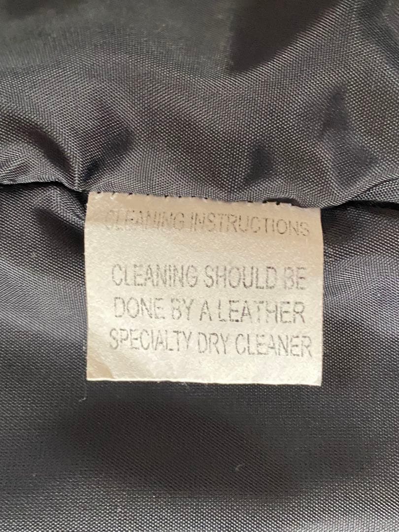 スクーカム　スタジャン　レザー　34 ファラオ　ダブルLENZIP ネイビー美品