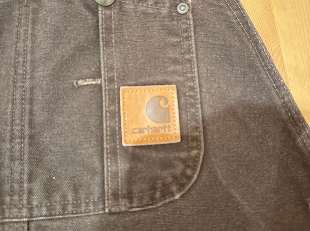 carhartt オーバーオール　38×34 ブラウン
