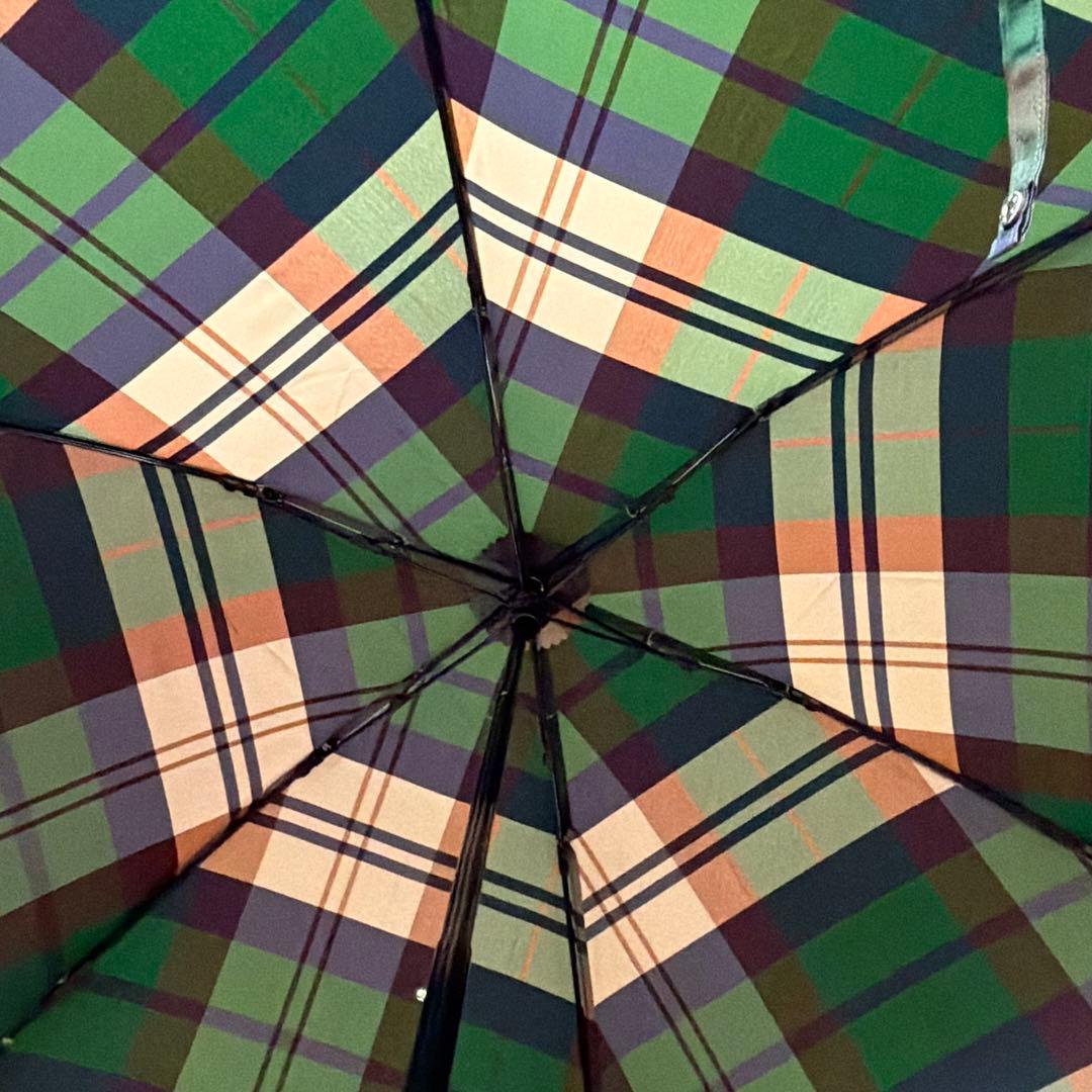 新品未使用タグ付 Vivienne Westwood チェック柄 オーブ 折り傘