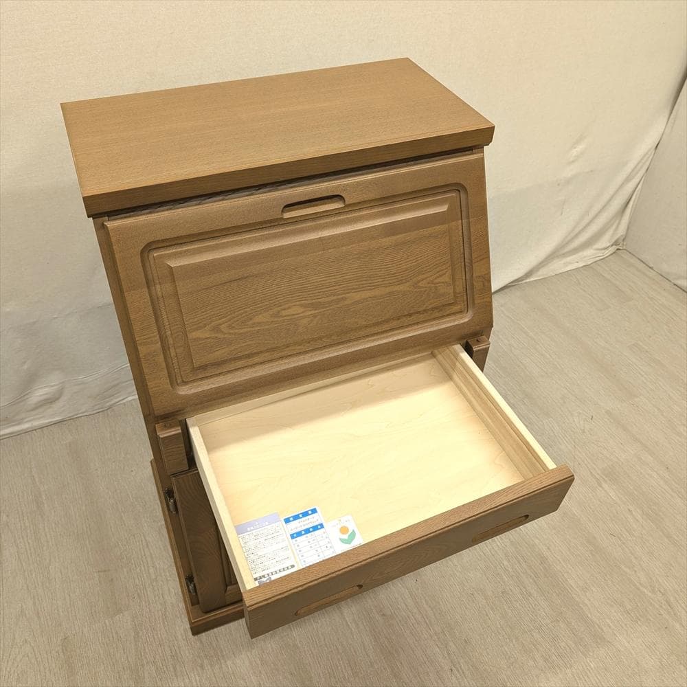 展示品　大雪木工　オーク　ライティングデスク　ライティングビューロー　学習机