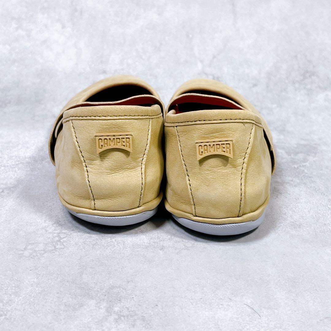 新品【カンペール】ライトニナ (36) フラットシューズ　ストラップ　ベージュ