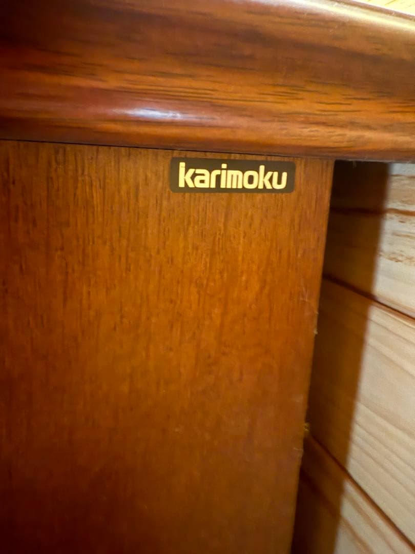 カリモク コロニアルシリーズ 書斎デスク 社長机　取扱説明書付き