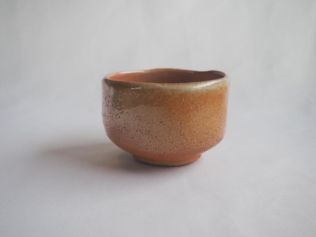 裏千家15世鵬雲斎御書付『備前志野茶碗』藤原敬介造 (共箱)