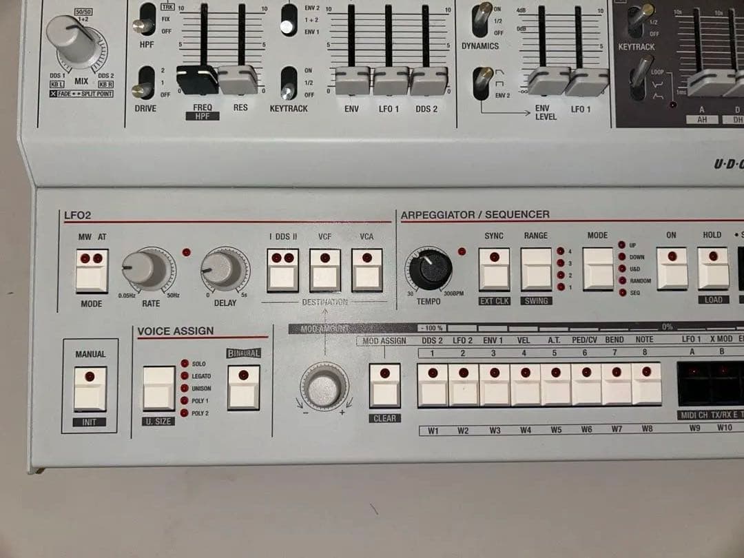 【完動品】U.D.O. SUPER 6 desktop アナログシンセサイザー