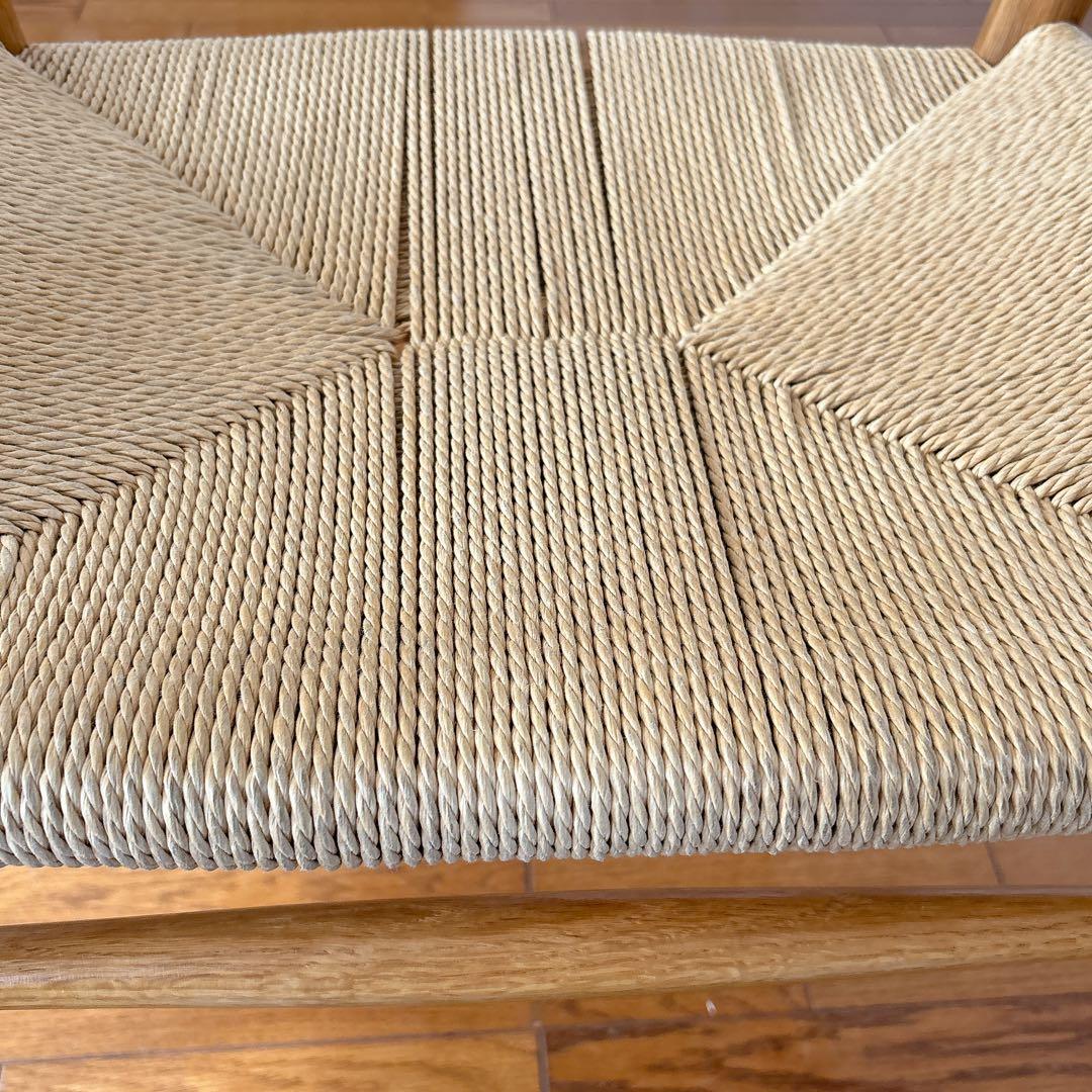 激人気】MUJI 無印良品 オーク材 ペーパーコード アームチェア